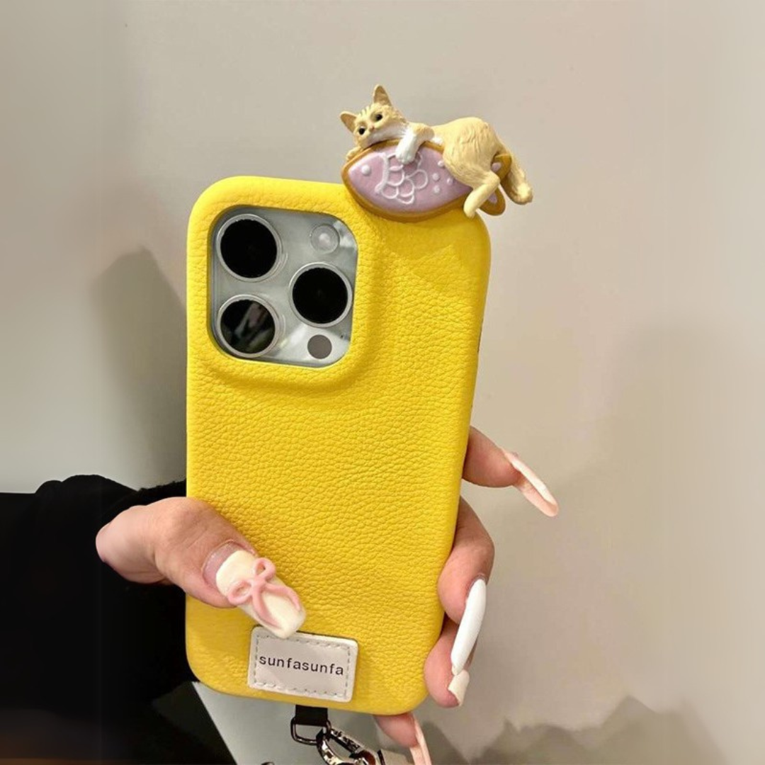 Tip 1 Kedi Figürlü 3D Telefon Kılıfı