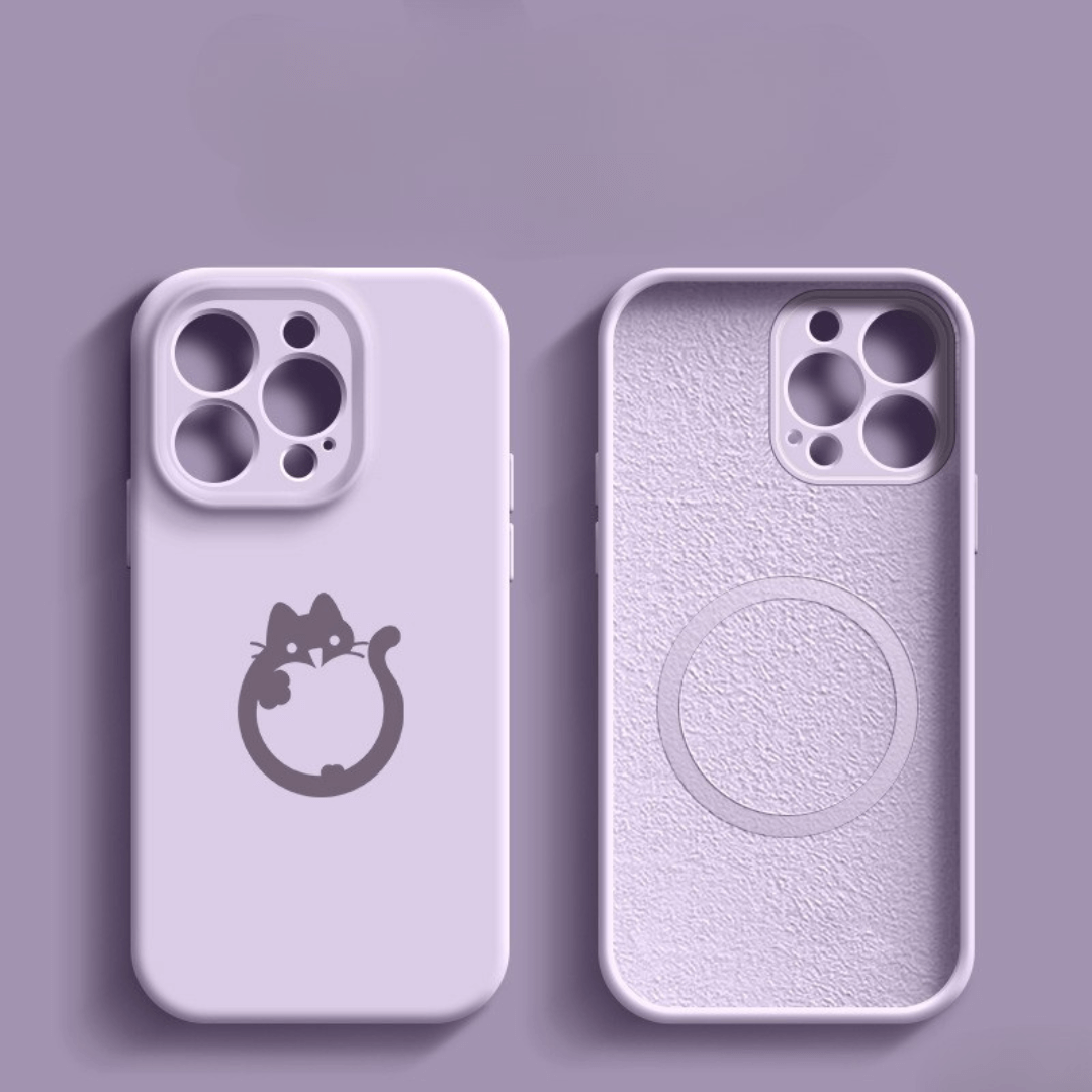 Magsafe Kedili Silikon Kılıf