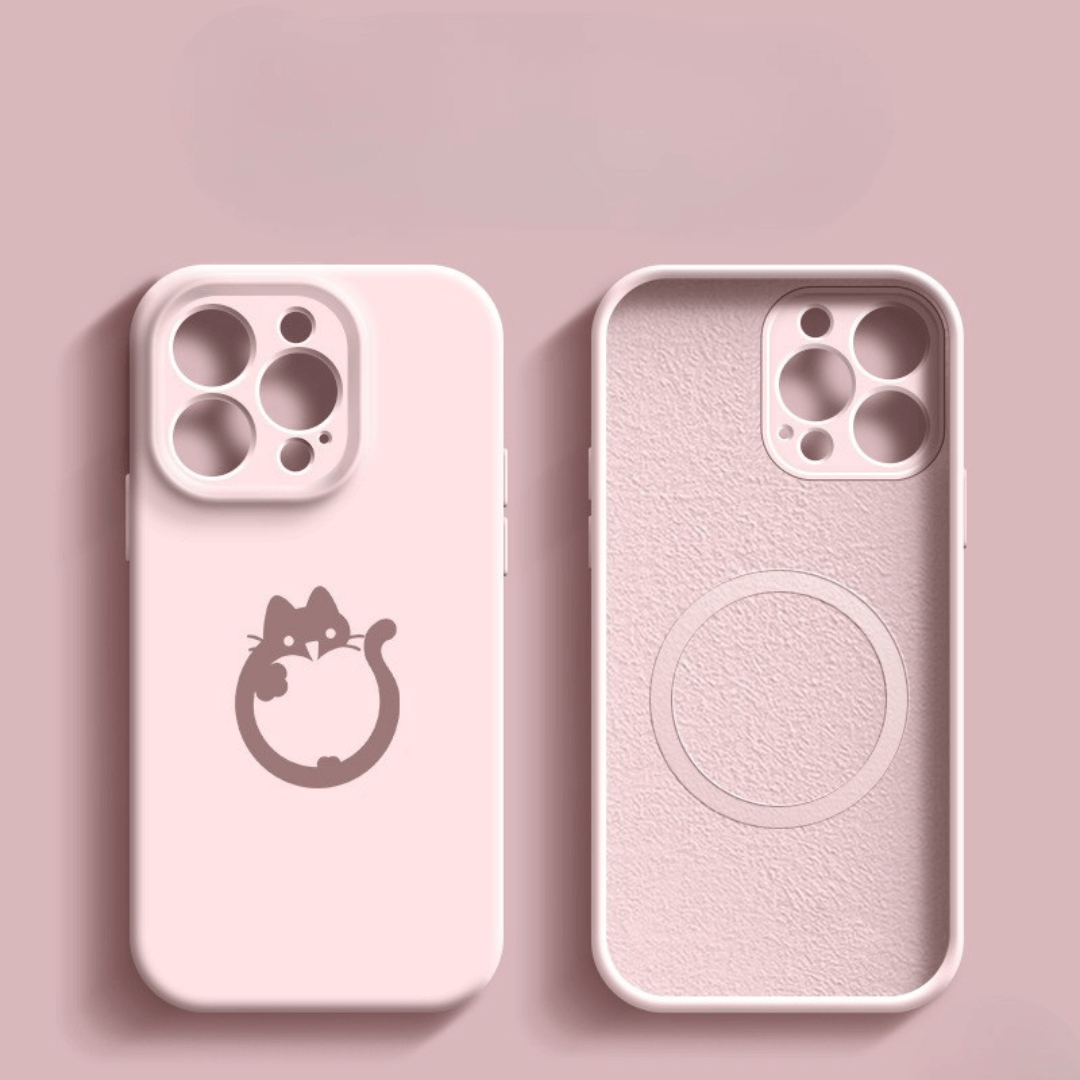 Magsafe Kedili Silikon Kılıf