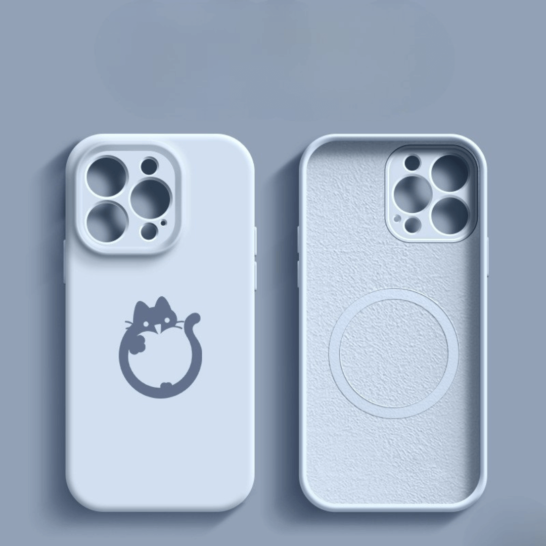 Magsafe Kedili Silikon Kılıf