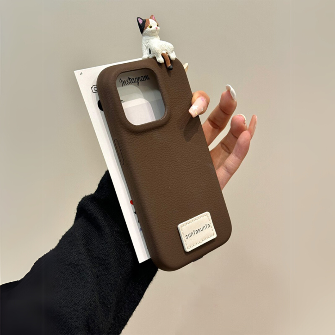Tip 1 Kedi Figürlü 3D Telefon Kılıfı