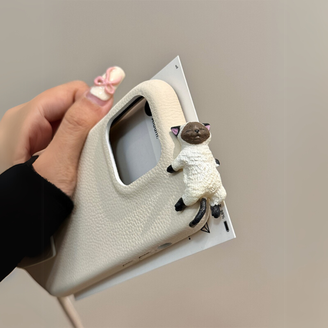 Tip 1 Kedi Figürlü 3D Telefon Kılıfı