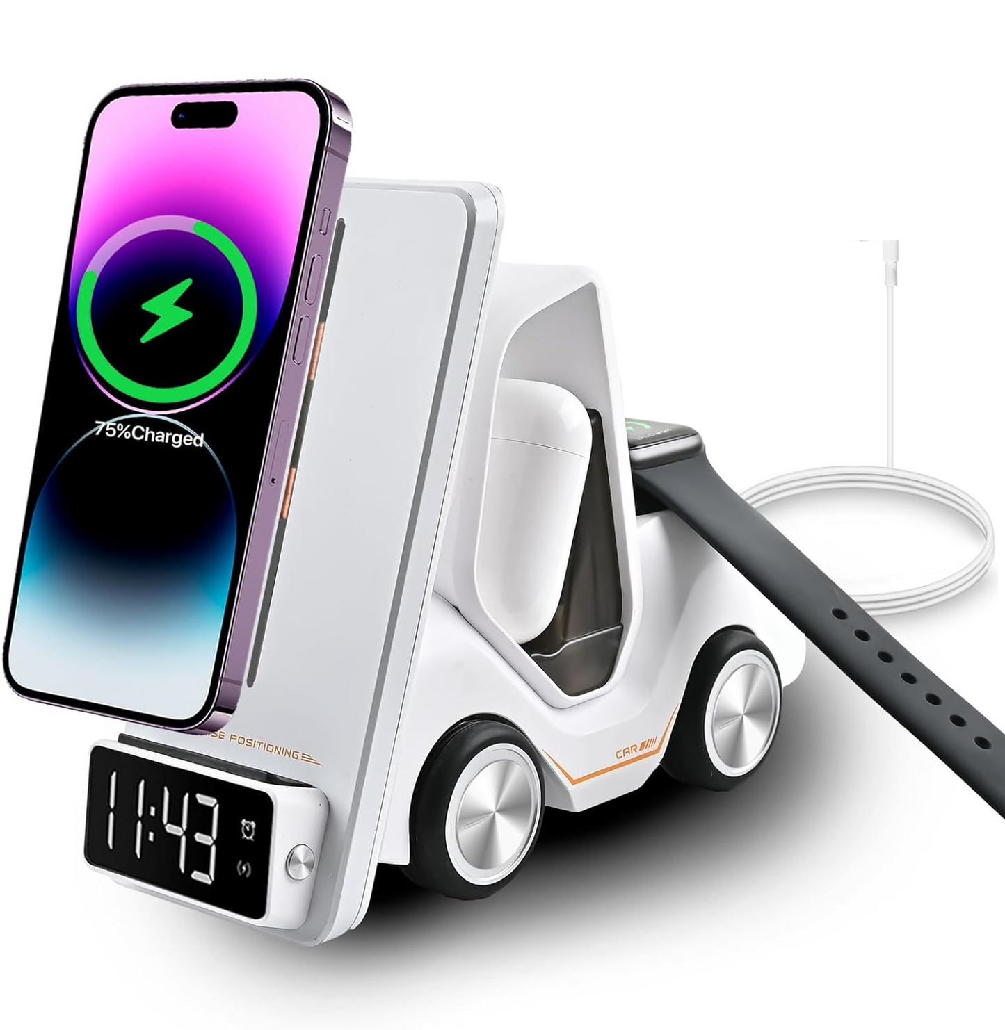 Forklift 5 in 1 Kablosuz Magsafe Şarj Standı