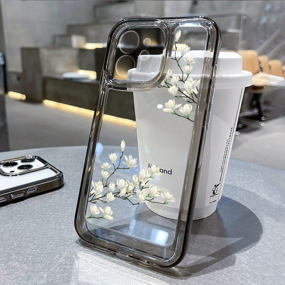 Desenli Şeffaf Telefon Kılıfı