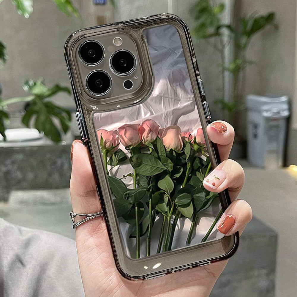 Desenli Şeffaf Telefon Kılıfı
