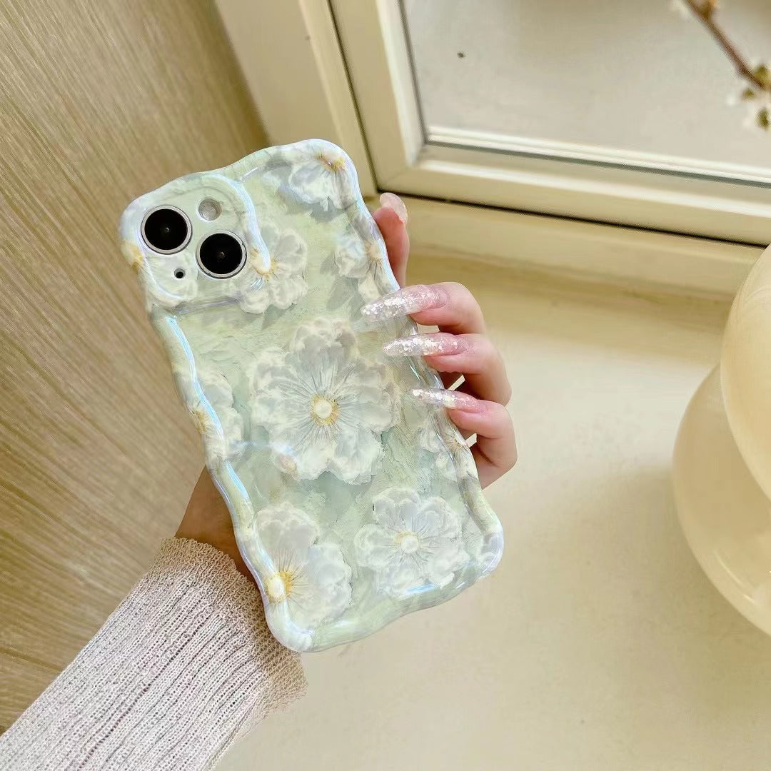 Düşme Karşıtı Kore Çiçeği Telefon Kılıfı