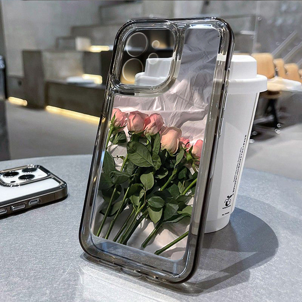 Desenli Şeffaf Telefon Kılıfı