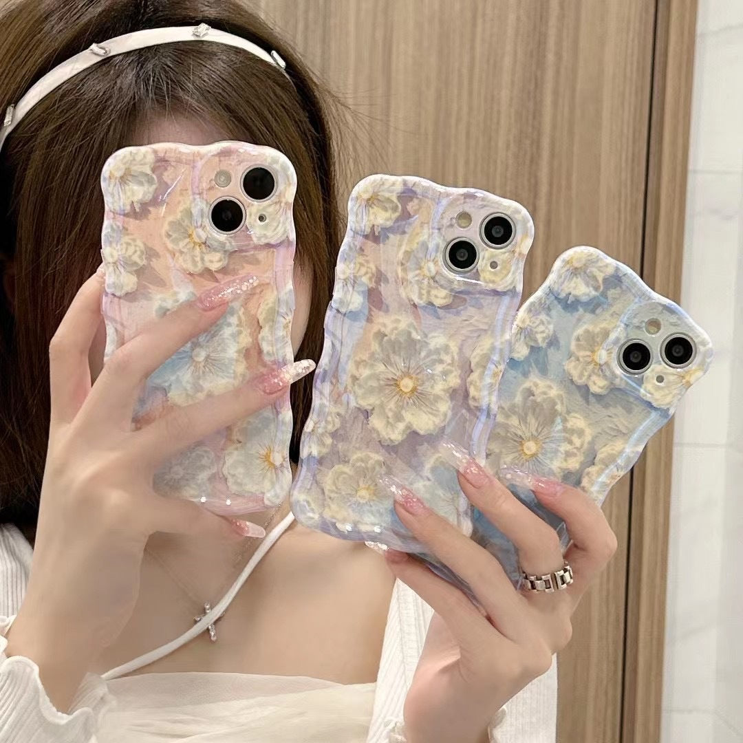 Düşme Karşıtı Kore Çiçeği Telefon Kılıfı