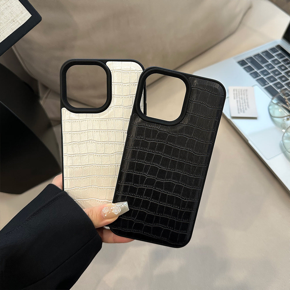 Timsah Derisi Görünümlü Telefon Kılıfı