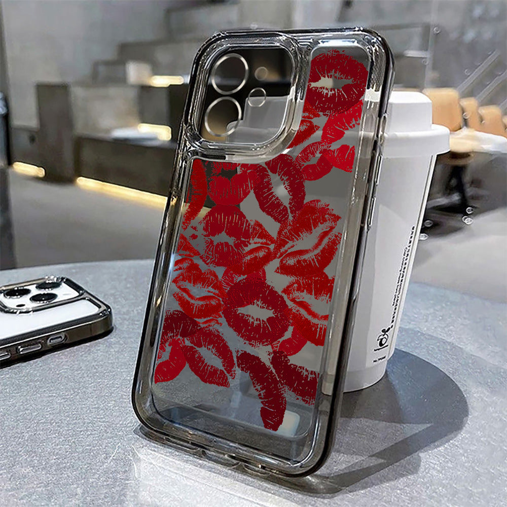 Desenli Şeffaf Telefon Kılıfı
