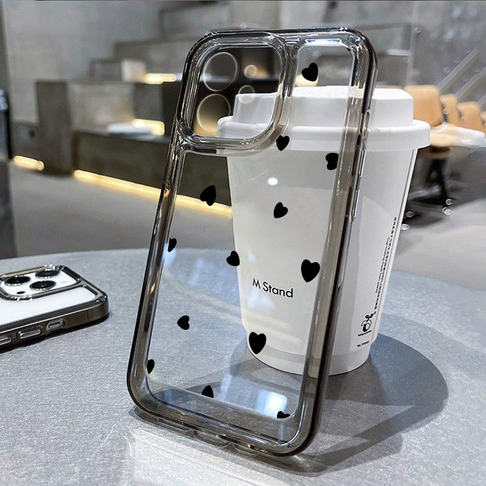 Desenli Şeffaf Telefon Kılıfı