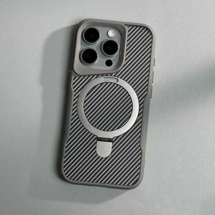 Nano Karbon Premium Tasarımlı ve MagSafe Şarj Destekli iPhone Kılıfı