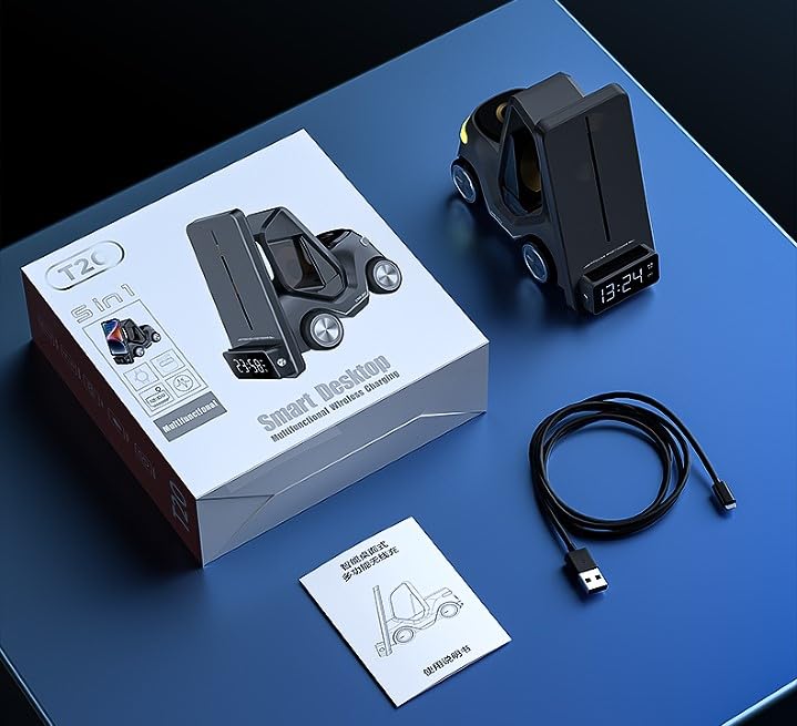 Forklift 5 in 1 Kablosuz Magsafe Şarj Standı