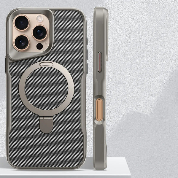 Nano Karbon Premium Tasarımlı ve MagSafe Şarj Destekli iPhone Kılıfı