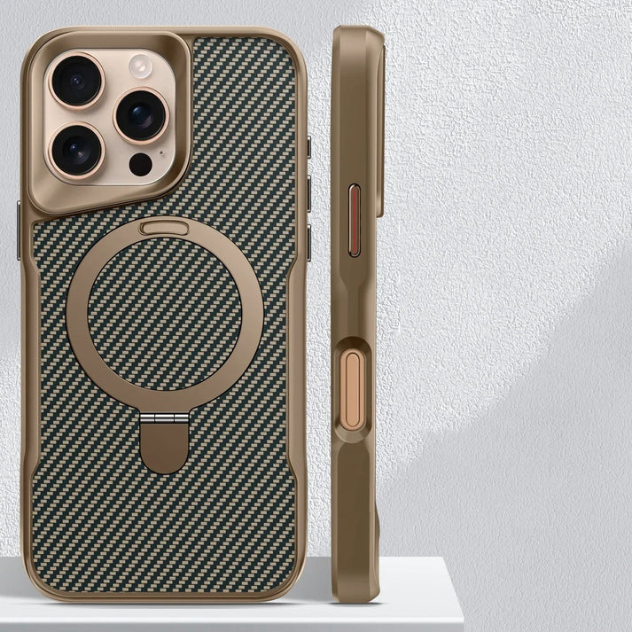 Nano Karbon Premium Tasarımlı ve MagSafe Şarj Destekli iPhone Kılıfı