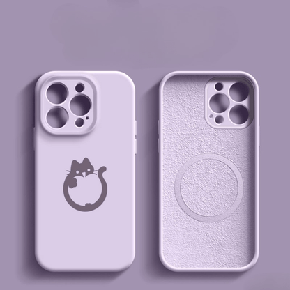 Magsafe Kedili Silikon Kılıf