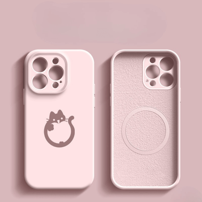 Magsafe Kedili Silikon Kılıf