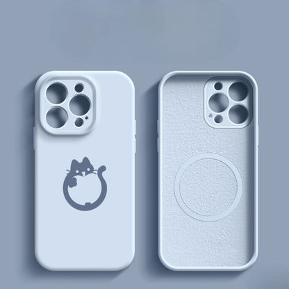 Magsafe Kedili Silikon Kılıf