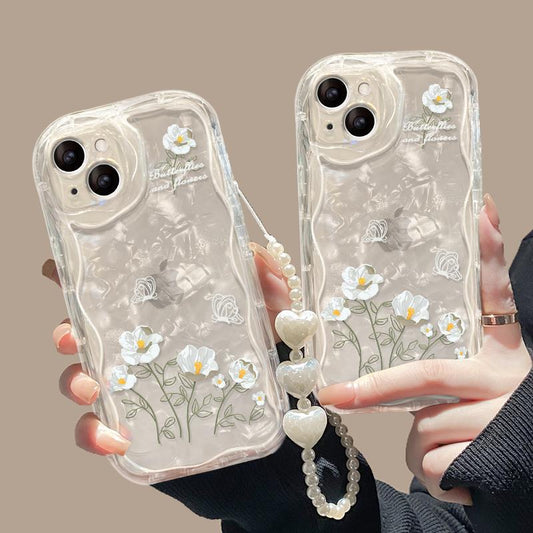 Kelebekler ve Çiçekler 3D Telefon Kılıfı
