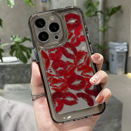 Desenli Şeffaf Telefon Kılıfı