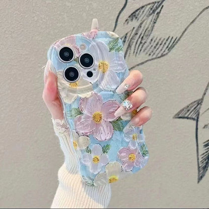 Düşme Karşıtı Çiçekli Telefon Kılıfı