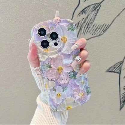 Düşme Karşıtı Çiçekli Telefon Kılıfı