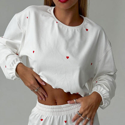Kalpli Dalgalı Kesim Crop Pijama Takımı